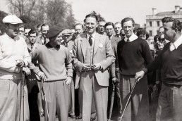 1954: A four-ball of professionals in an exhibition match