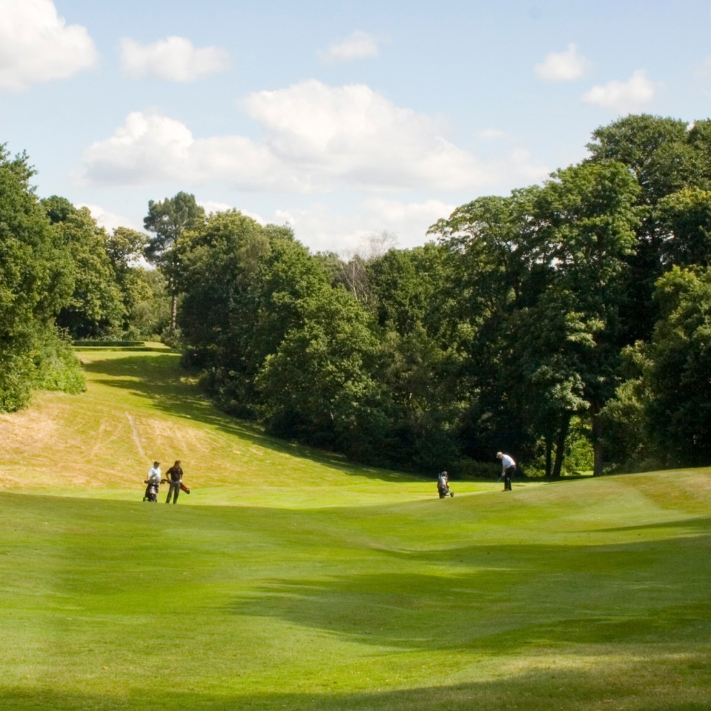 Hole 15 fairway at Addington Palace Golf Club